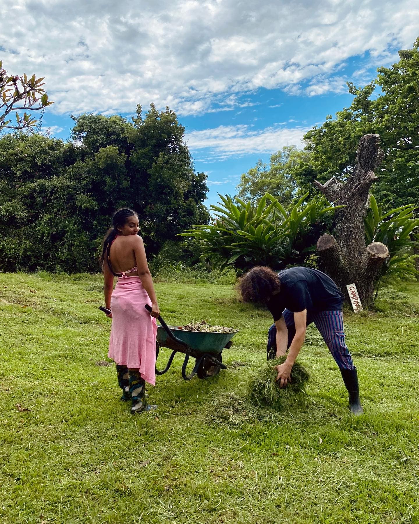 Volunteer gardening and land care